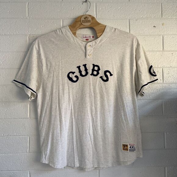 Mitchell & Ness Chicago Cubs‎ Retro Classic T-Shirt Cooperstown 4XL - Picture 1 of 7